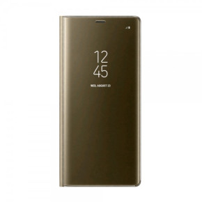 Калъф тефтер огледален CLEAR VIEW за Samsung Galaxy S7 Edge G935 златист